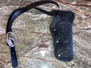 2009 Imperial Toy Legends Of The Wild West Toy Cap Gun Revolver Holster & Badge