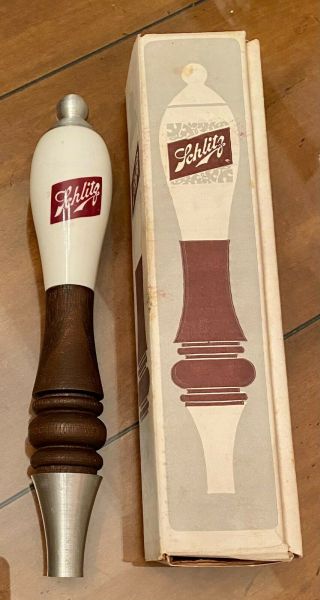 Vintage Schlitz Beer Tap Wood Handle Beer Tap Handle Vintage Box