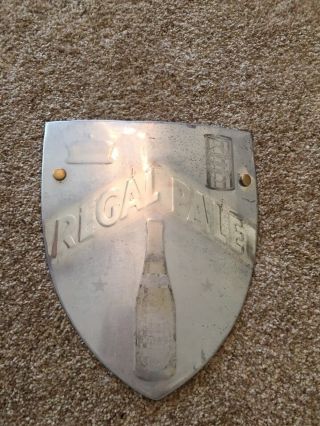 Vintage Aluminum Shield Regal Pale Beer Advertising Sign