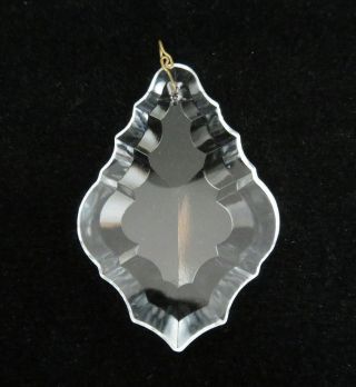 Vintage Large Lead Crystal Faceted French Pendalogue Prism Chandelier Parts