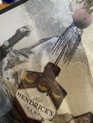 Hendricks Gin Wooden Folding Fan Very Collectable Merchandise 3