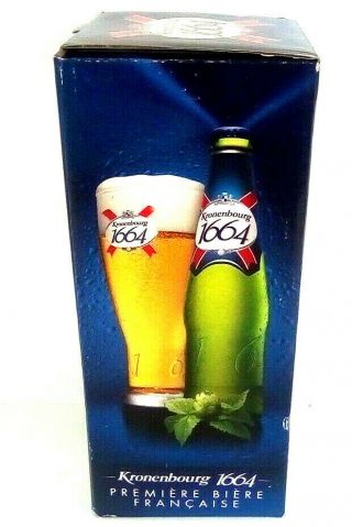 4 Kronenbourg 1664 Pint Glass Beer 0.  25l Premiere Biere Francaise Made In France