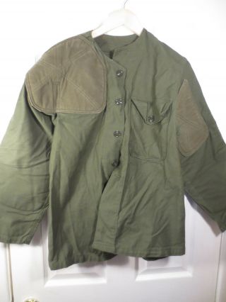 Usmc Shooters Coat Shooting Jacket Right Handed Green Sateen Vintage See Sizing