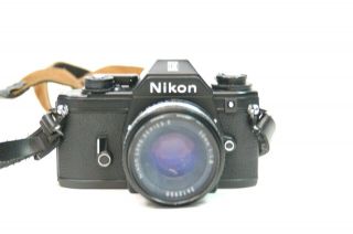 Vintage Nikon EM Film Camera W/ 50mm 1:1.  8 Series E Lens 2