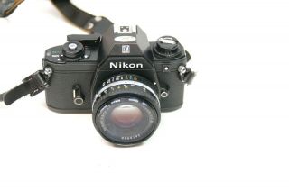 Vintage Nikon EM Film Camera W/ 50mm 1:1.  8 Series E Lens 3