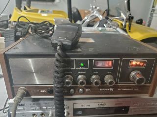 Vintage Royce Cb Radio Base Station Am Transceiver Model 1 - 621 621 W/ Microphone