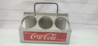 Vintage Coca Cola Aluminum 6 Pack Bottle Carrier Holder