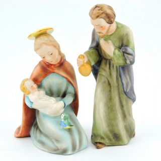 Vintage Goebel Sacrart Baby Jesus Mary And Joseph Hx 237/a F Tmk - 3 Set Of 2