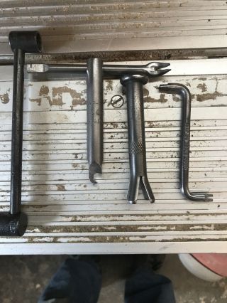 Vintage Snap - On 1/2 - 7/16 Wrench,  Tk - 419,  Cg - 14 And A No Number Piece