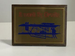 “it Won’t Fly,  Orville” Wright Brothers Wood Sign Plaque Little Gallery Hallmark