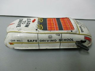 Vintage Marx Tin Wind Up Training Car Safe Driving School