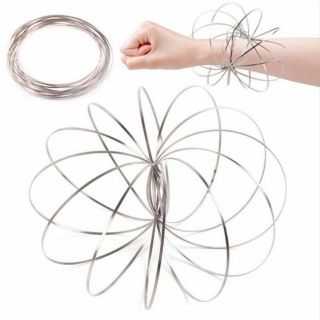 Flow Ring Kinetic Spring Toy 3d Sculpture Ring