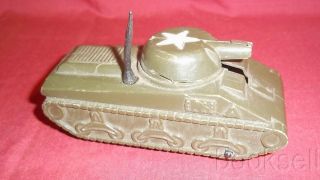 And Vintage 1950s Marx Hard Plastic Friction Motor Us Army Tank