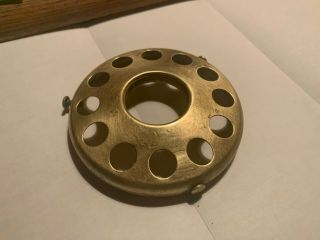 Vtg Brass 3&1/4 " Fitter Lamp Uno Screw On Socket Shade Holder D Dec 24 1912