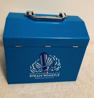 Steam Whistle Stainless Steel Vintage Style Beer Cooler lunch box fit 6 tall 3
