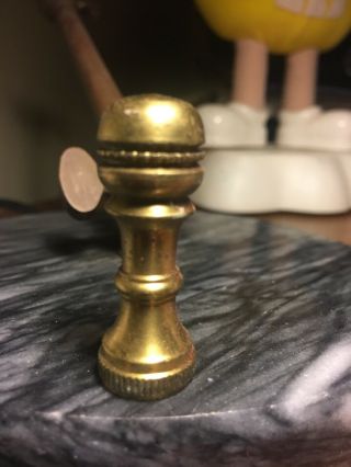 Vintage Solid Brass Finial