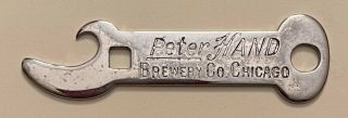 1910s Peter Hand Brewery Drink Meister Brau Chicago Key Bottle Opener B - 22 - 62
