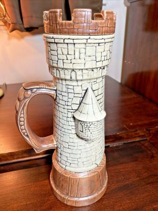 Beer Stein Handmade Ceramic Castle