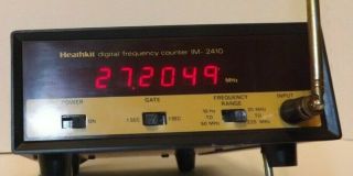 Vintage Heathkit Im - 2410 Digital Frequency Counter W/ Antenna Fast Ship