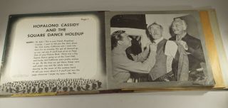 1950 HOPALONG CASSIDY AND SQUARE DANCE HOLDUP 78RPM RECORD SET W/ STORY 3