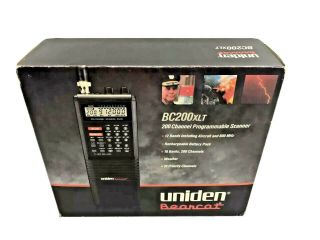 Vintage Uniden Bearcat 200 Channel Programmable Hand Held Scanner Bc 200xlt Vg