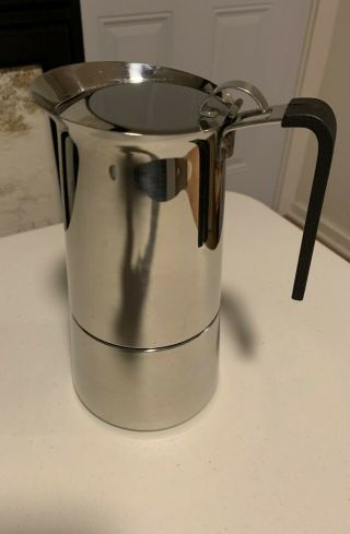Vintage Gb Guido Bergna Expresso Stovetop Coffee Maker Italy 18 - 10 Inox 12 Cup