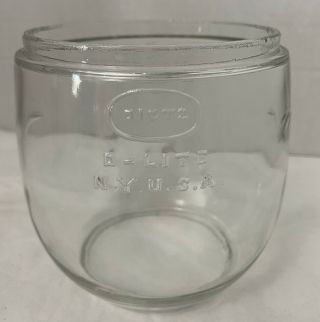 Vintage Dietz Lantern D - Lite H Loc - Nob Clear Replacement Globe York