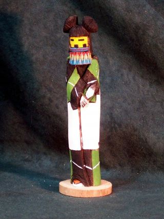 Hopi Kachina Doll - The Hemis Mana Kachina By Jacob Cook -