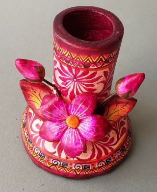 Candelabra Candle Holder Mexican Folk Art Ceramic By Master Art Alfonso Castillo