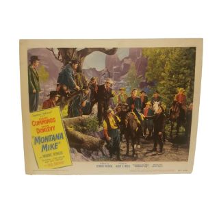Vintage 1948 Movie Poster " Montana Mike " United Artists 14 X 11 Marjorie Reynold