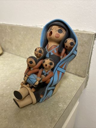 Virginia Lucero Jemez Pueblo Native American Storyteller Art Pottery Sculpture
