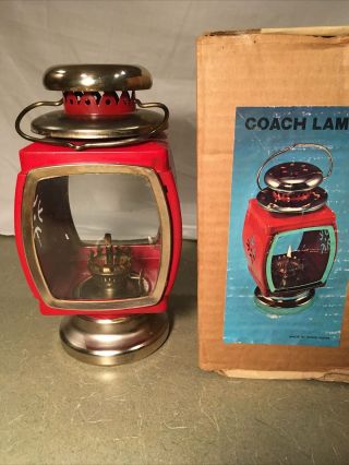 Vintage Kerosene Lantern Christmas Red Coach Lamp