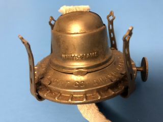 No.  1 Size Vintage Kerosene Oil Lamp White Flame Light Co Burner & Wick 7/8”vgc