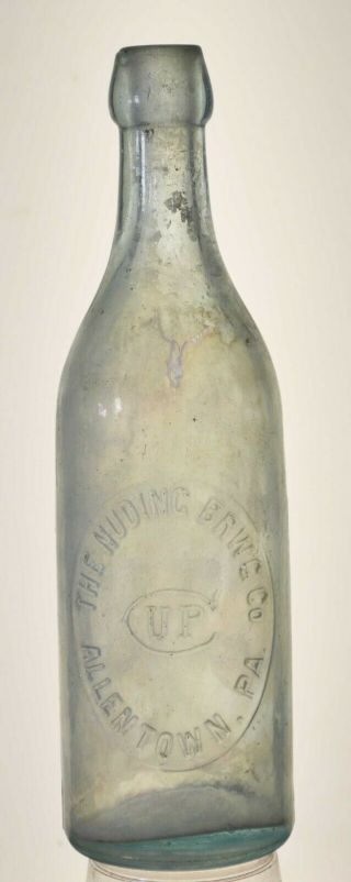 Vintage Pa Beer Bottles,  Breweriana,  Nuding Brewing Co. ,  Allentown,  Pa