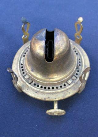 Antique Manhattan Brass Co Student Lamp Oil Burner