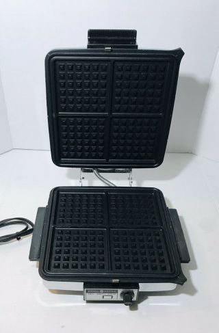 Vintage General Electric GE A1G - 8T Grill/Waffle Maker/sandwich press 2