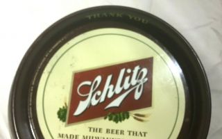 Vintage SCHLITZ Beer Serving Tray 