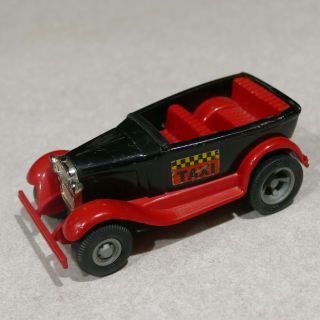 Vintage Tonka Model T Taxi Red / Black Metal & Plastic No Window Frame Or Roof