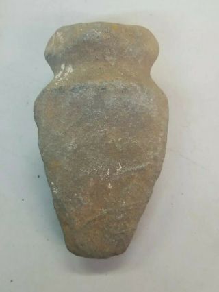 NATIVE AMERICAN INDIAN STONE AXE HEAD GROOVED Large Artifact Tool from SC? 3