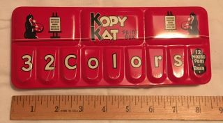 Kopy Kat Paint Box 32 Colors Metal Box From The American Crayon Company Vintage