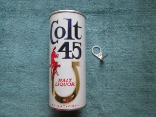 Colt 45 Malt Liquor National Baltimore Md Fan Tab Nb - 273 Shiny Metallic