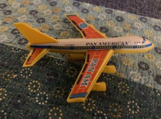 Pan Am American Vintage Tin Metal Toy Plane