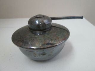 Vintage Antique Lamp Or Heater Burner Made In Italy Sterling/silver Plate?
