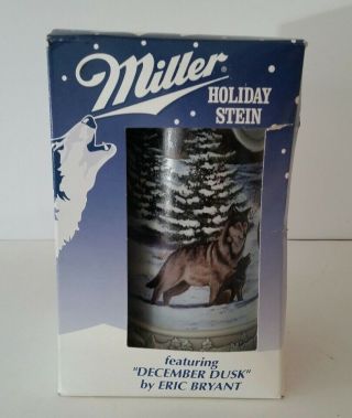 1999 Miller Brewing Holiday Stein December Dusk By Eric Bryant 007730 Beer Mug