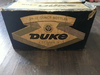 Vintage Duke Beer Cardboard Case - Duquesne Brewing Company,  Pittsburgh,  Pa