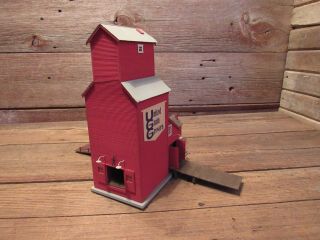 Vintage HO Scale Wood Building UNITED GRAIN GROWERS Mill Train or Slot Layout 3