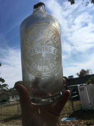 Vintage Florida Brewing Co.  Tampa Florida Seltzer Bottle