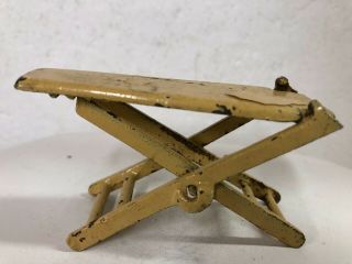 Vintage Kilgore Cast Iron Minature Toy Folding Ironing Board Grey Iron Metal