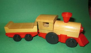 1973 Epoch Vintage Toy Wooden Train Made In Japan