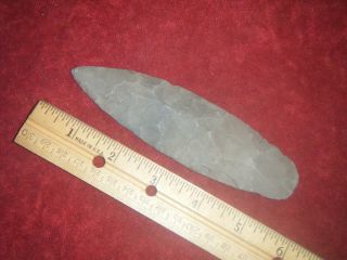 5 1/2 in.  AUTHENTIC ARROWHEAD,  PALEO AGATE BASIN FROM KY. 2